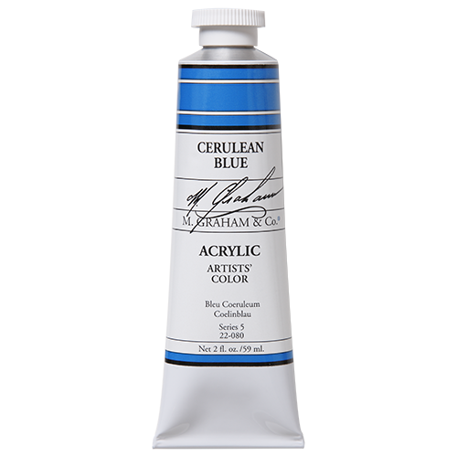 M GRAHAM CERULEAN BLUE 60ML TUBE ACRYLIC