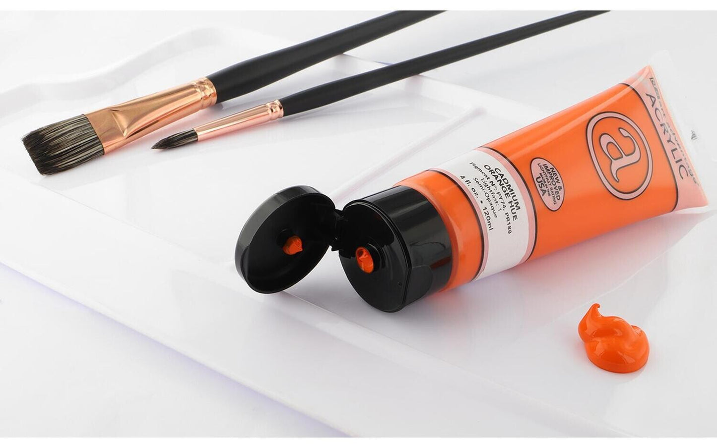 ART ADVANTAGE ACRYLIC PAINT 4oz Cadmium Orange Hue