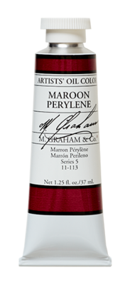 M GRAHAM MAROON PERYLENE 37ML OIL COLOR
