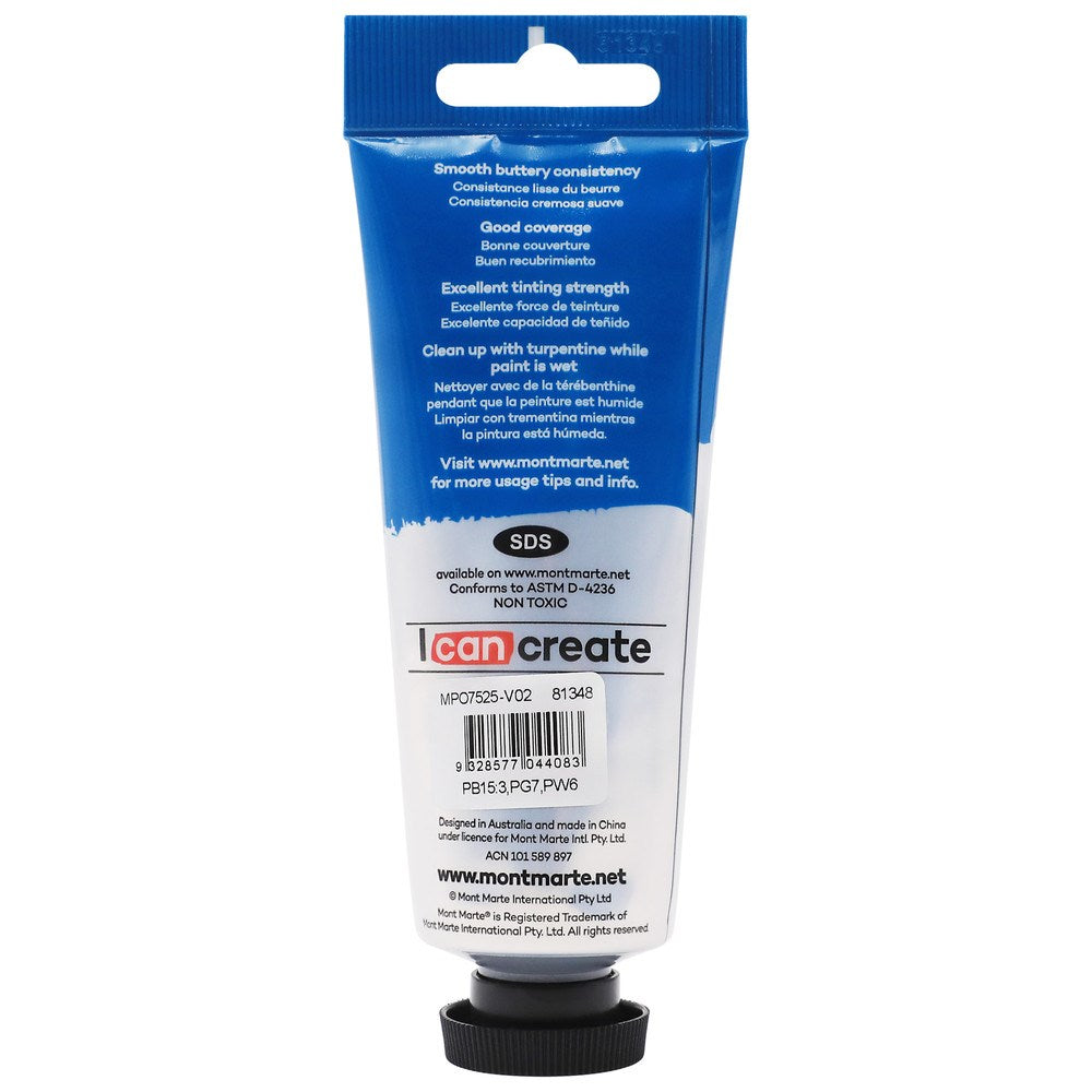 MONT MARTE Oil Paint 75ml - Turquoise