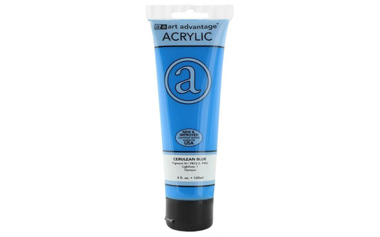 ART ADVANTAGE ACRYLIC PAINT 4oz Cerulean Blue