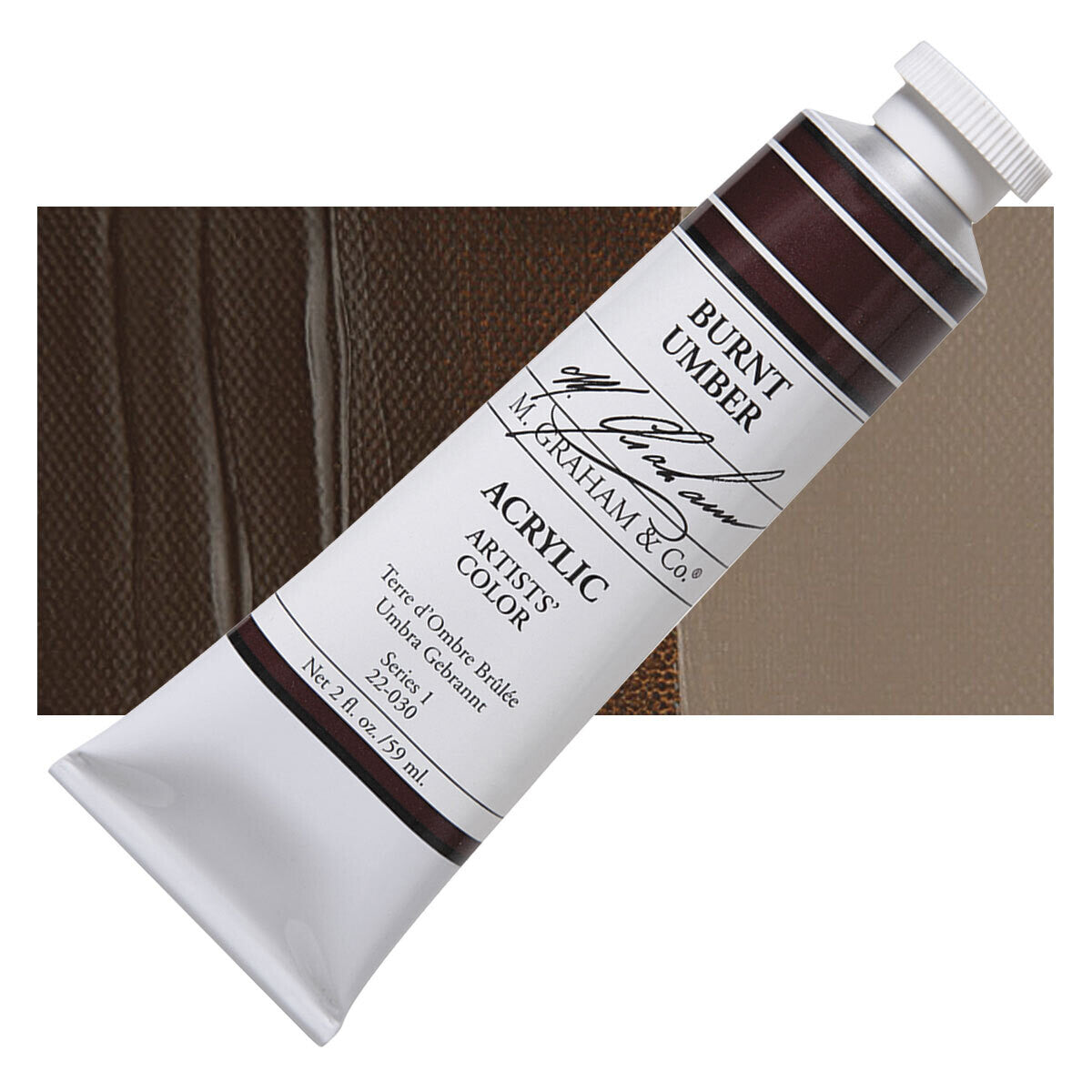 M GRAHAM BURNT UMBER 60ML TUBE ACRYLIC