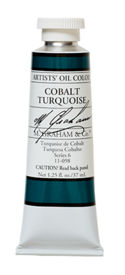 M GRAHAM COBALT TURQUOISE 37ML OIL COLOR
