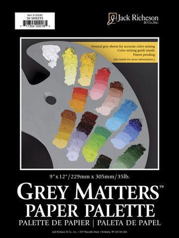 Jack Richeson Grey Matters Paper Palettes 9 in. x 12 in.