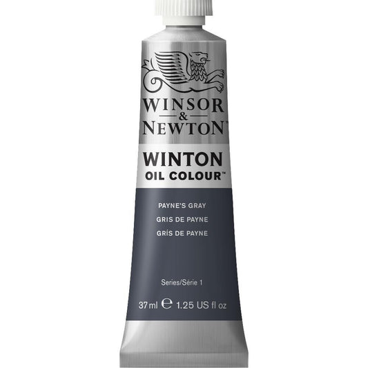 WINSOR & NEWTON WINTON OIL COLOUR 37ML PAYNES GRAY