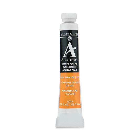 GRUMBACHER ACADEMY WATERCOLOR CADMIUM ORANGE 7.5ML