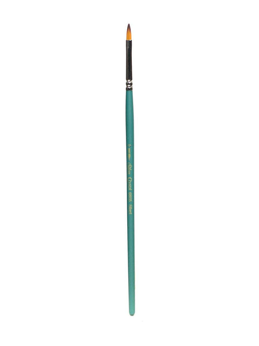 Silver Brush Crystal Series Brushes - 0, filbert, 6803S
