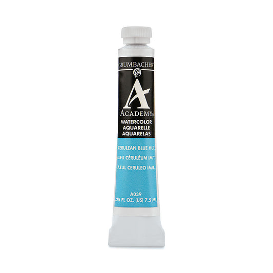 GRUMBACHER ACADEMY WATERCOLOR CERULEAN BLUE 7.5ML
