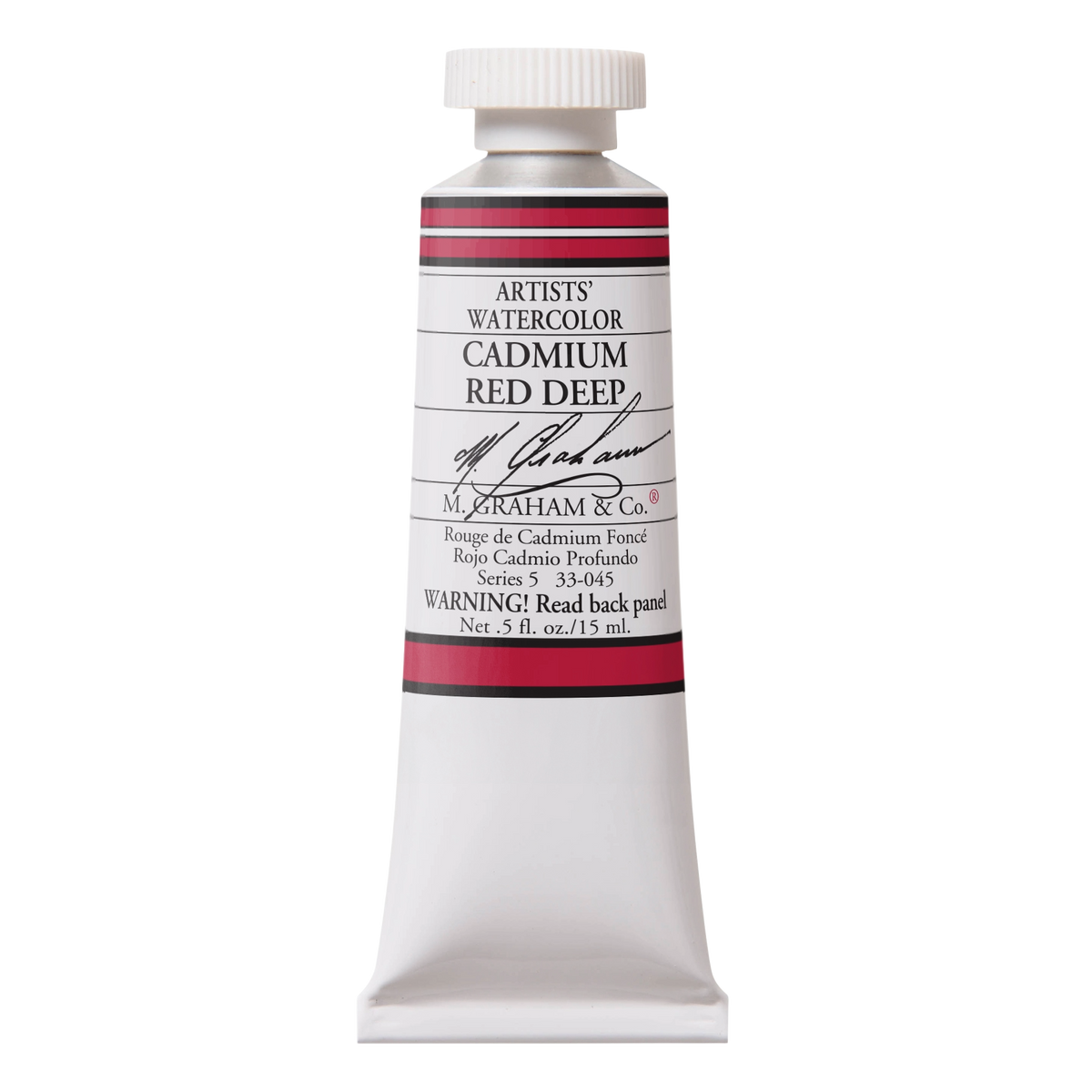 M GRAHAM Cadmium Red Deep .5oz Watercolor
