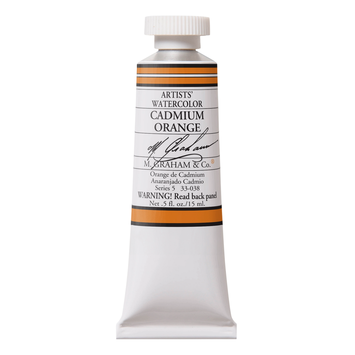 M GRAHAM Cadmium Orange .5oz Watercolor