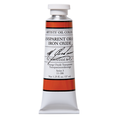 M GRAHAM TRANSPARENT ORANGE IRON OXIDE 37ML OIL COLOR
