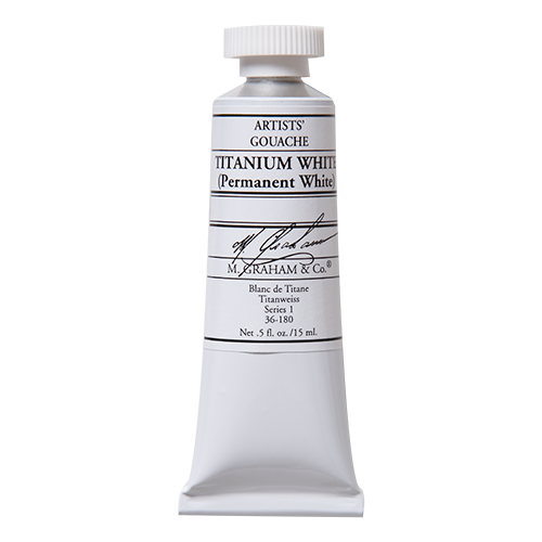 M. Graham 15ML Gouache - TITANIUM WHITE