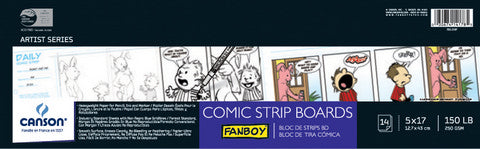 CANSON COMIC STRIP BOARDS 150LB 14 SHEETS 5X17