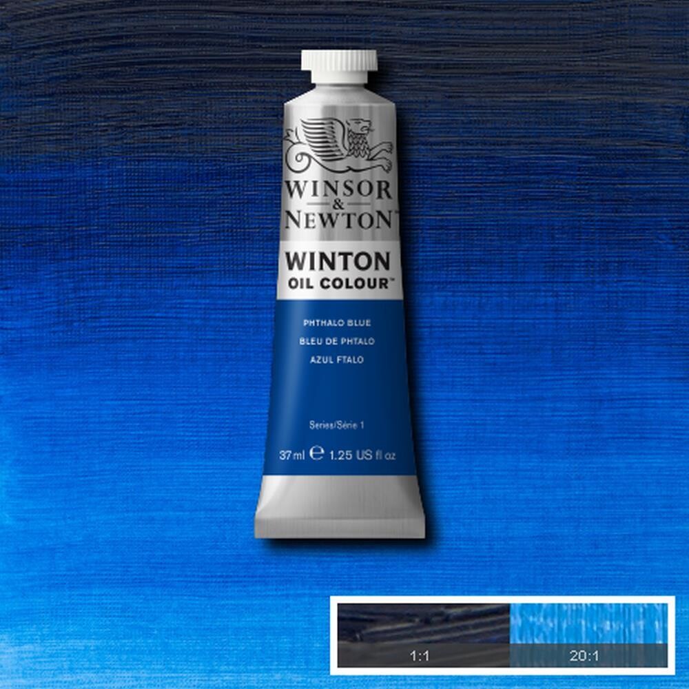 WINSOR & NEWTON WINTON OIL COLOUR 37ML PHTHALO BLUE