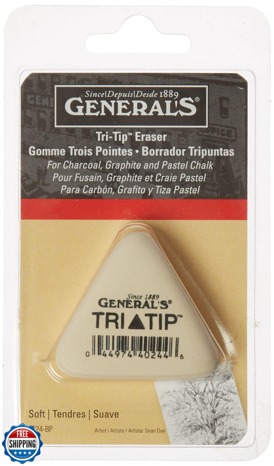 General Pencil White Vinyl Tri-Tip Eraser