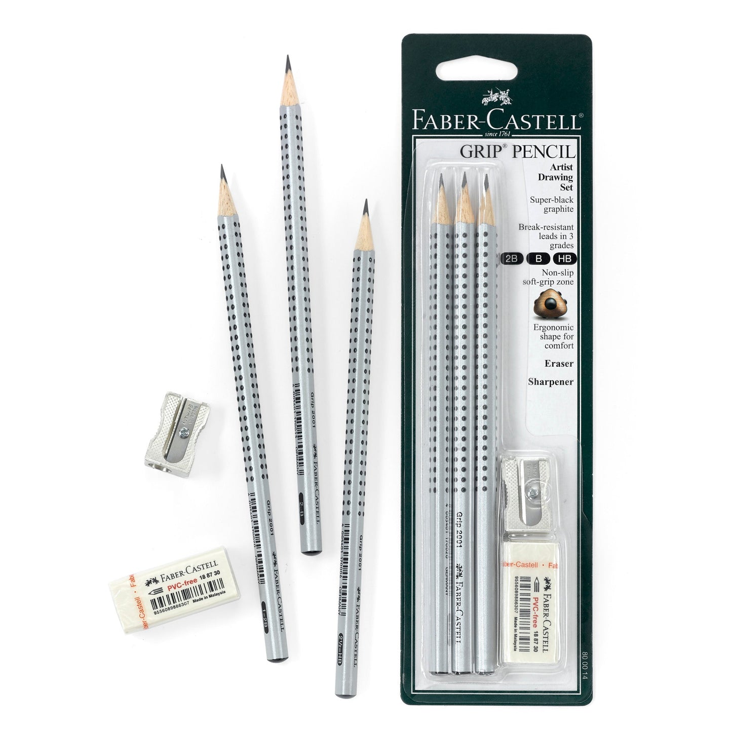CREATIVE STUDIO GRIP GRAPHITE PENCIL 3PC SET