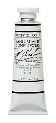 M GRAHAM TITANIUM WHITE SUNFLOWER 37ML OIL COLOR