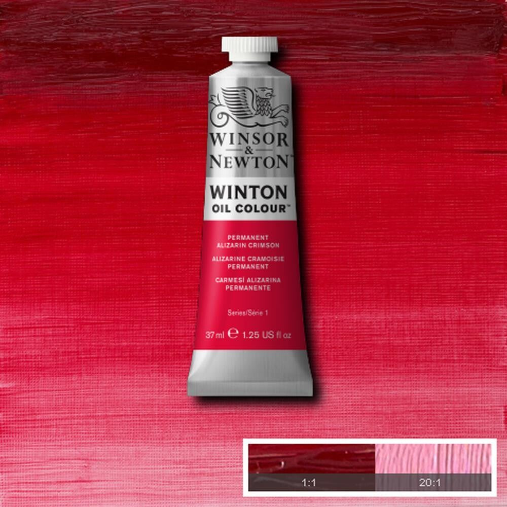 WINSOR & NEWTON WINTON OIL COLOUR 37ML PERMANENT ALIZARIN CRIMSON