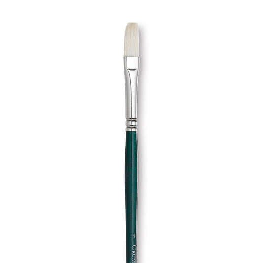 GAINSBOROUGH OIL/ACRY WHITE BRISTLE LONG HANDLE FLAT 4