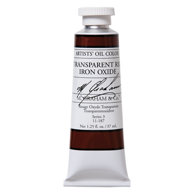 M GRAHAM TRANSPARENT RED IRON OXIDE 37ML OIL COLOR