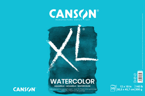 Canson XL Series: Watercolor 30 Sheet 12X18 PAD