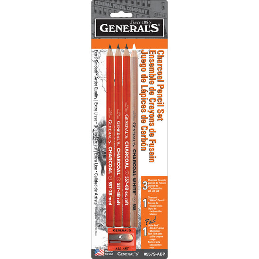 Generals Charcoal Pencil Set - #557s-abp