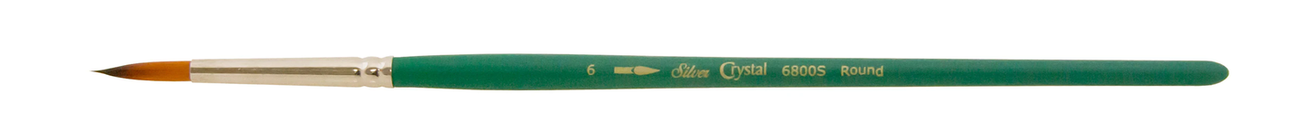 Silver Brush Crystal Series Brushes - 6, round
