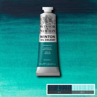 WINSOR & NEWTON WINTON OIL COLOUR 37ML VIRIDIAN HUE