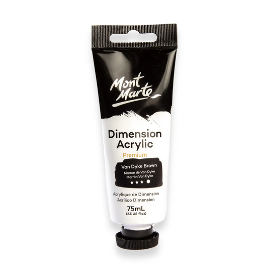 MONT MARTE DIMENSIONS ACRYLICS 75ML  - Van Dyke Brown