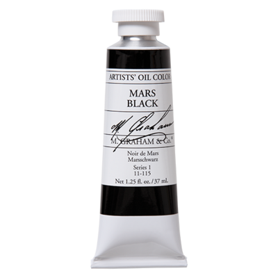 M GRAHAM MARS BLACK 37ML OIL COLOR