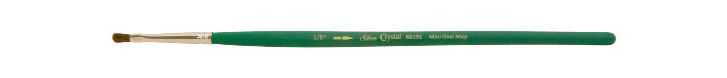 Silver Brush Crystal Series Brushes - 1/8 in., mini oval mop