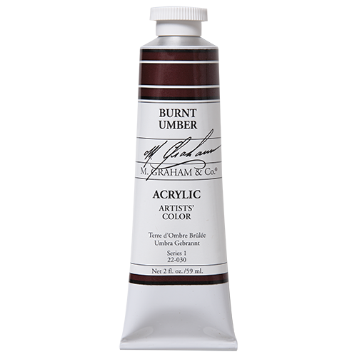 M GRAHAM BURNT UMBER 60ML TUBE ACRYLIC
