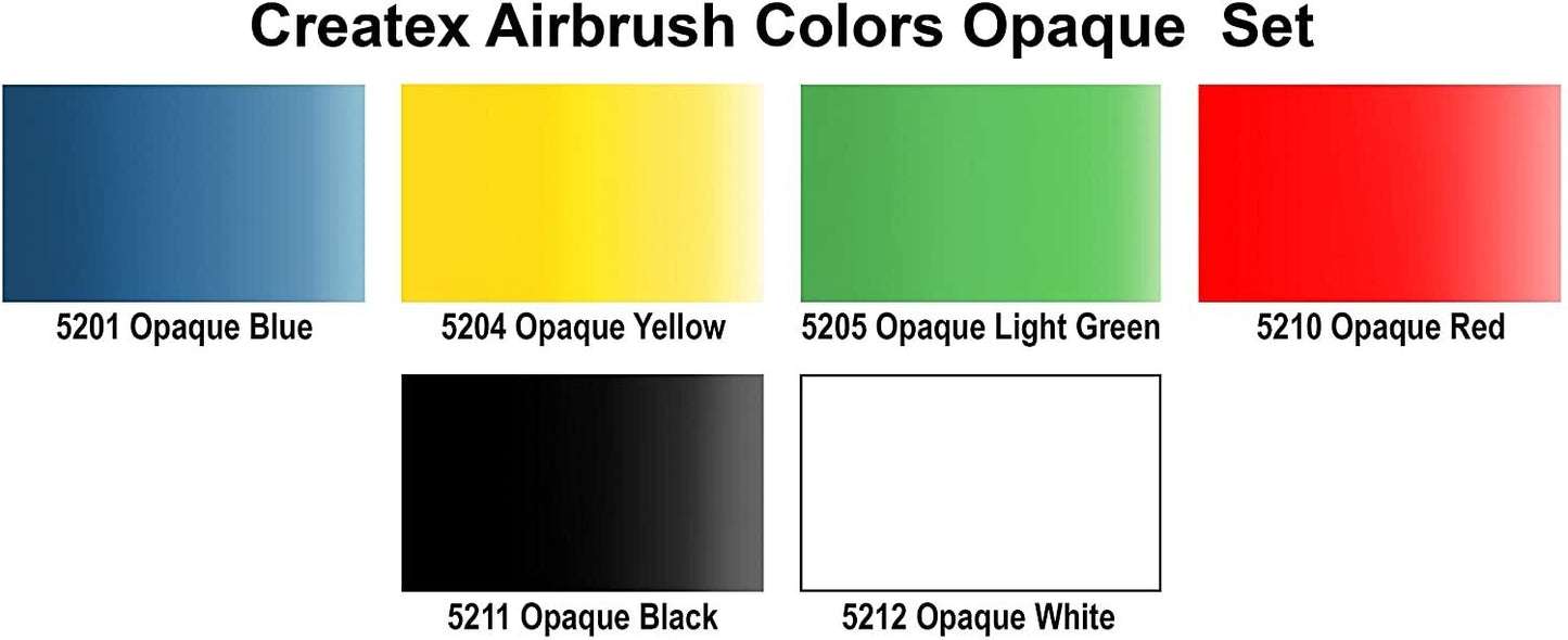 AIRBRUSH OPAQUE SET 6X2OZ