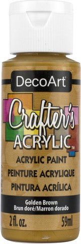 DECO ART CRAFTERS ACRYLIC GOLDEN BROWN 2OZ