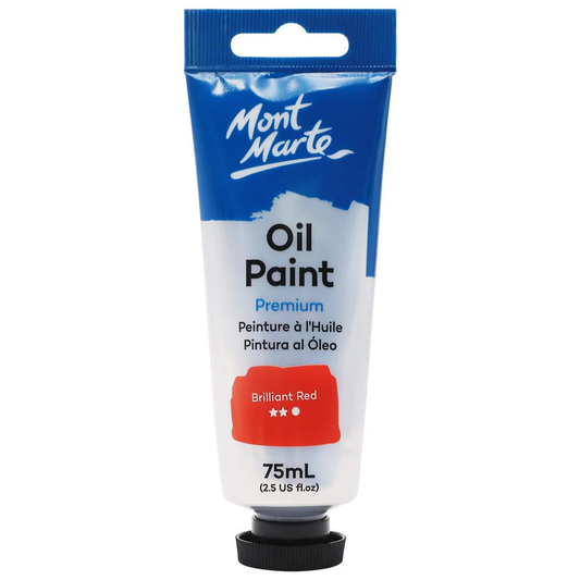 MONT MARTE Oil Paint 75ml - Brilliant Red