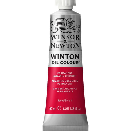WINSOR & NEWTON WINTON OIL COLOUR 37ML PERMANENT ALIZARIN CRIMSON