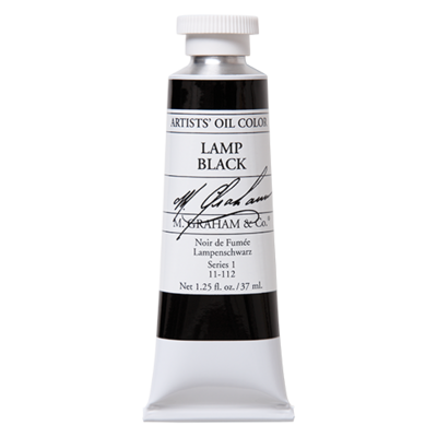M GRAHAM LAMP BLACK 37ML OIL COLOR