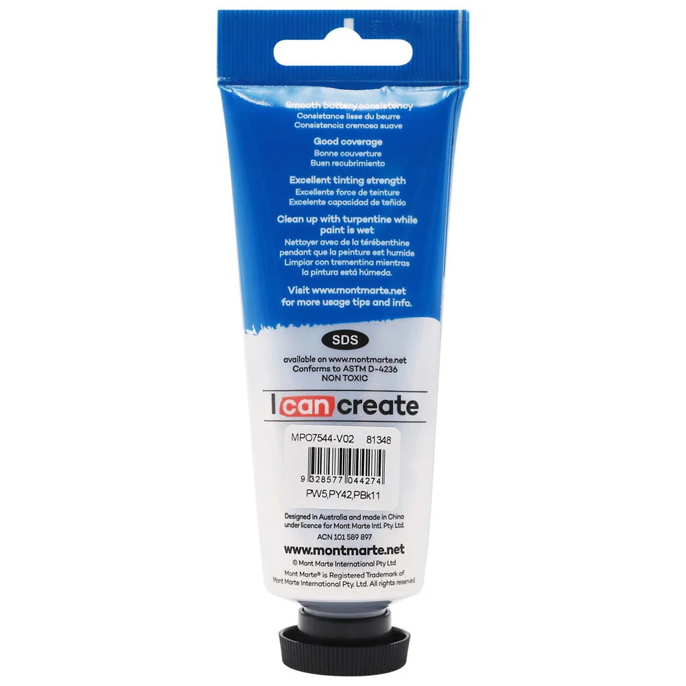 MONT MARTE Oil Paint 75ml - Neutral Grey