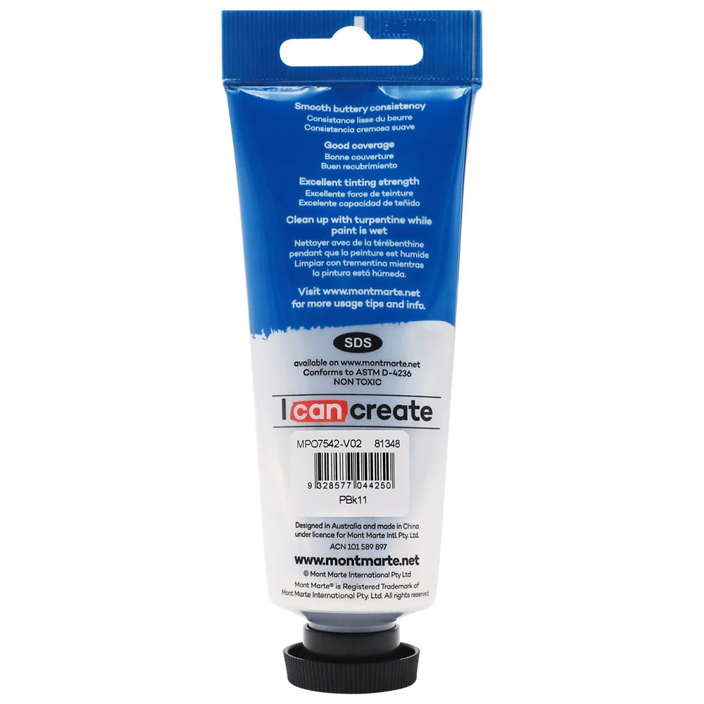 MONT MARTE Oil Paint 75ml - Mars Black