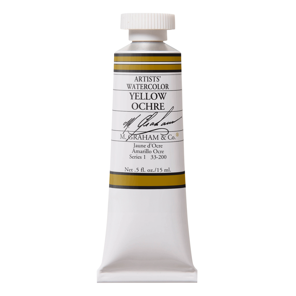 M GRAHAM Yellow Ochre .5oz Watercolor