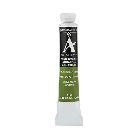 GRUMBACHER ACADEMY WATERCOLOR OLIVE GREEN 7.5ML
