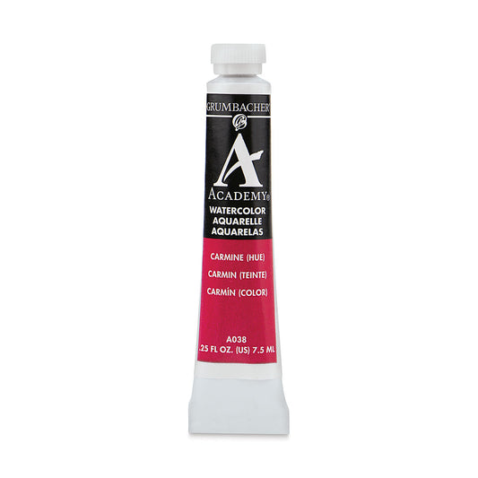GRUMBACHER ACADEMY WATERCOLOR CARMINE 7.5ML