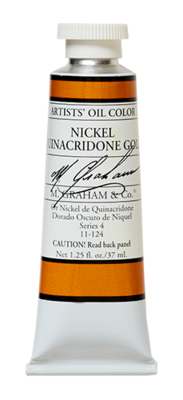 M GRAHAM NICKEL QUINACRADONE GOLD 37ML OIL COLOR