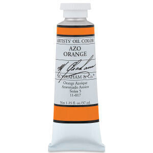 M GRAHAM AZO ORANGE 37ML OIL COLOR