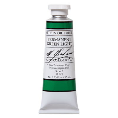 M GRAHAM PERMANENT GREEN LIGHT 37ML OIL COLOR
