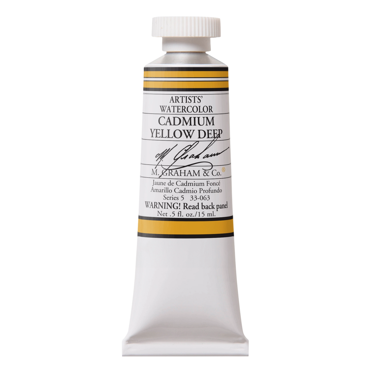 M GRAHAM Cadmium Yellow Deep .5oz Watercolor