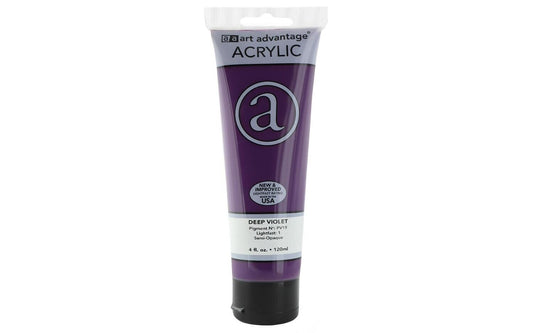 ART ADVANTAGE ACRYLIC PAINT 4oz Deep Violet