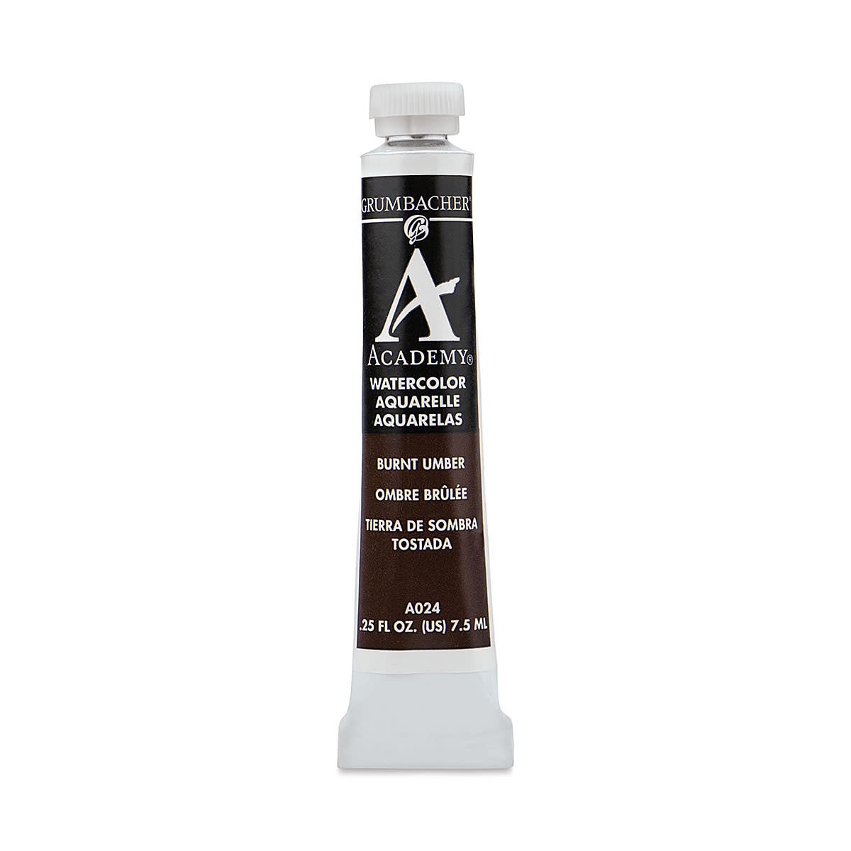 GRUMBACHER ACADEMY WATERCOLOR BURNT UMBER 7.5ML