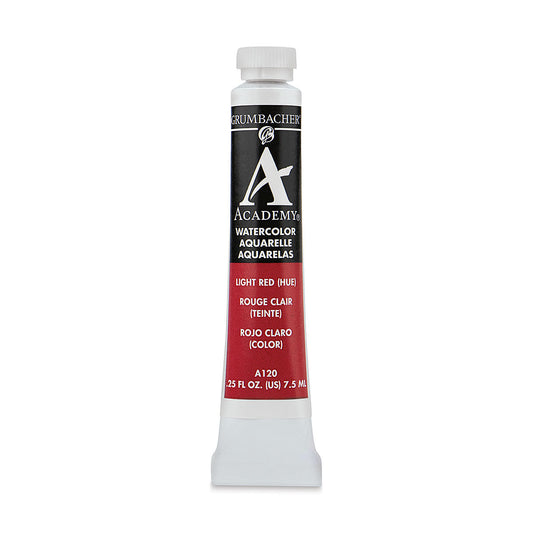 GRUMBACHER ACADEMY WATERCOLOR LIGHT RED 7.5ML