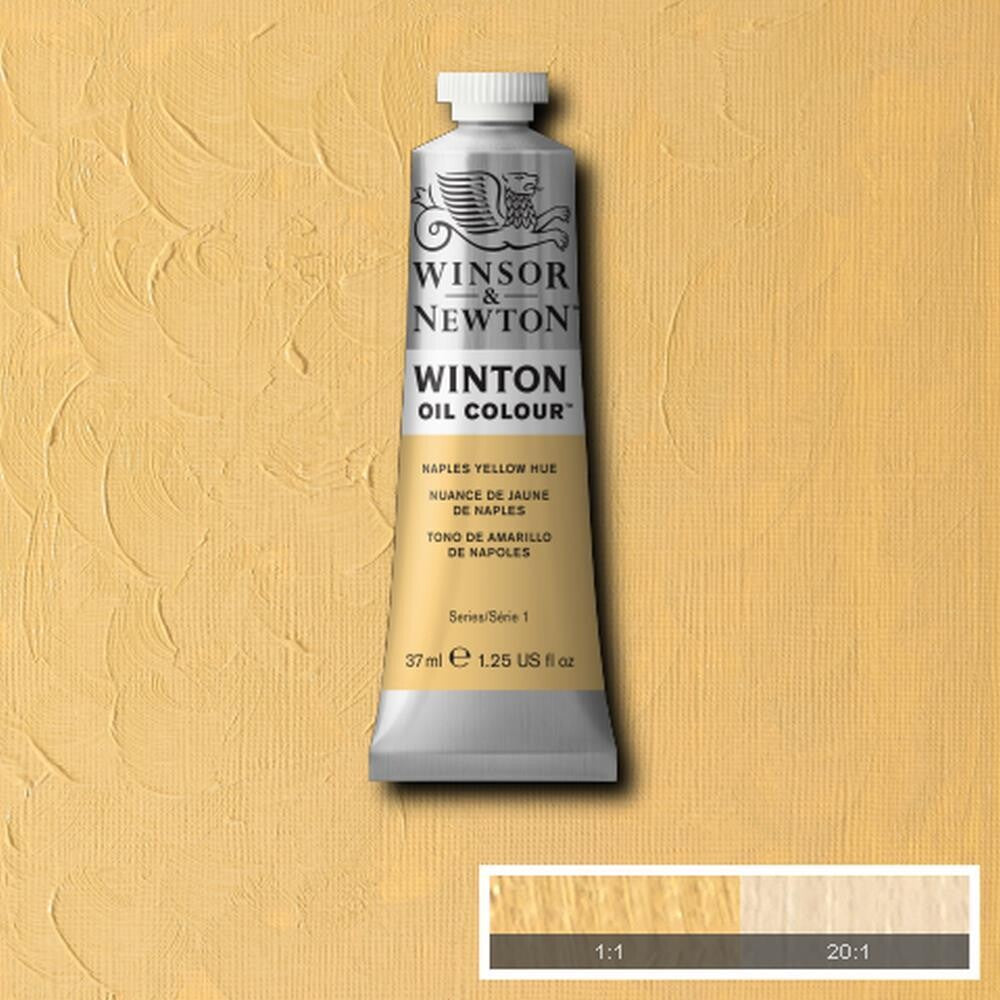 WINSOR & NEWTON WINTON OIL COLOUR 37ML NAPLES YELLOW HUE